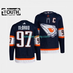 Dětské Hokejový Dres Edmonton Oilers Connor McDavid 97 Adidas 2022-2023 Reverse Retro Námořnictvo Authentic